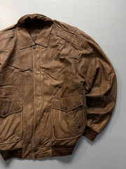 Bomber leather jacket(L/XL)